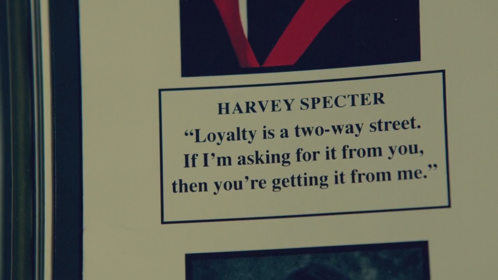 Meğer sadakat, Harvey’nin göbek adıymış!